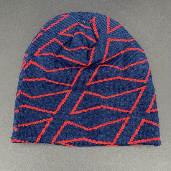 Men’s Novelty Beanie Hat Budweiser Winter Blue and Red New with Tags One Size - Picture 2 of 2
